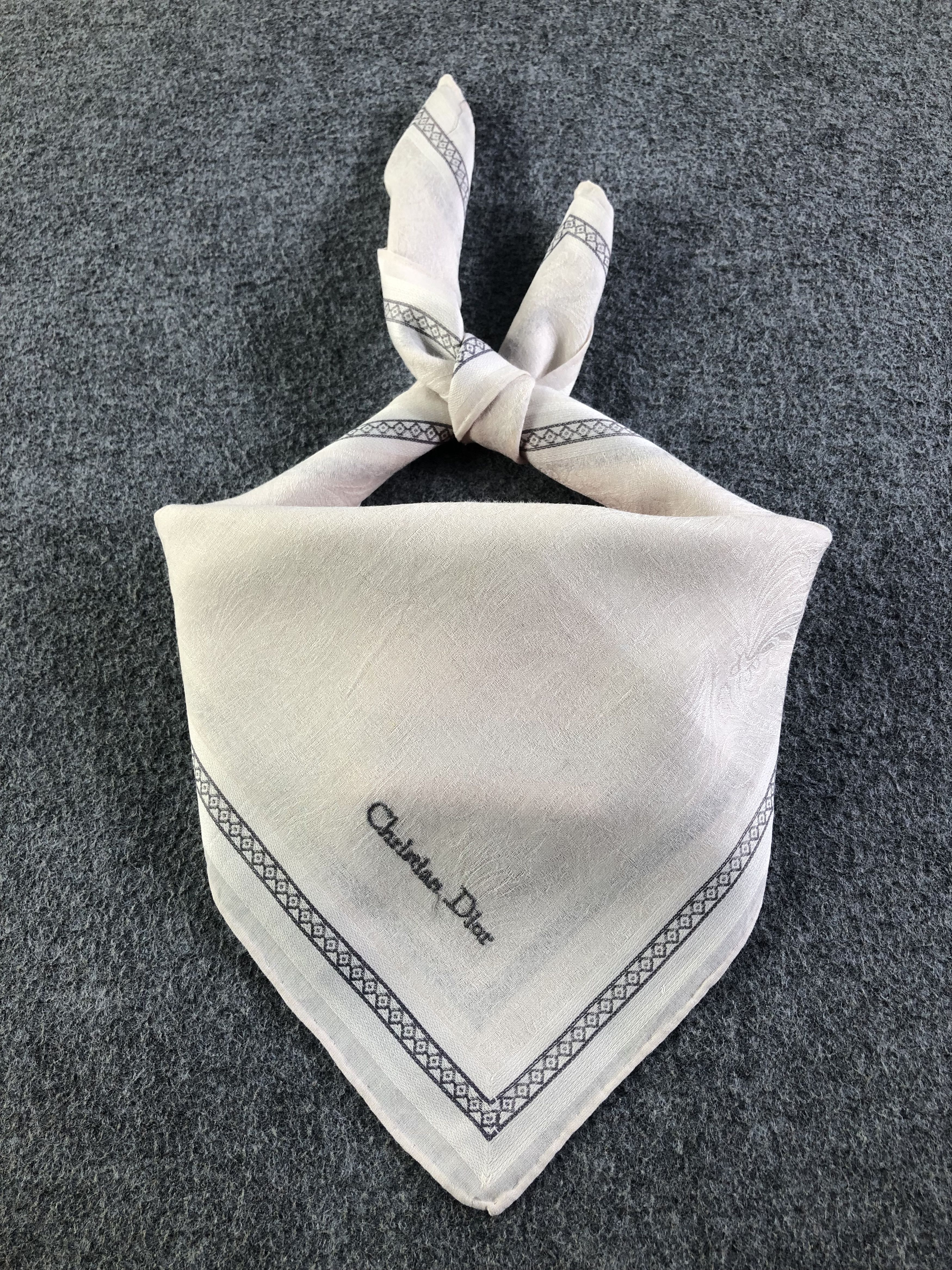 Vintage Christian Dior Handkerchief / Bandana / Neckerchief C408 Size ONE SIZE - 2 Thumbnail