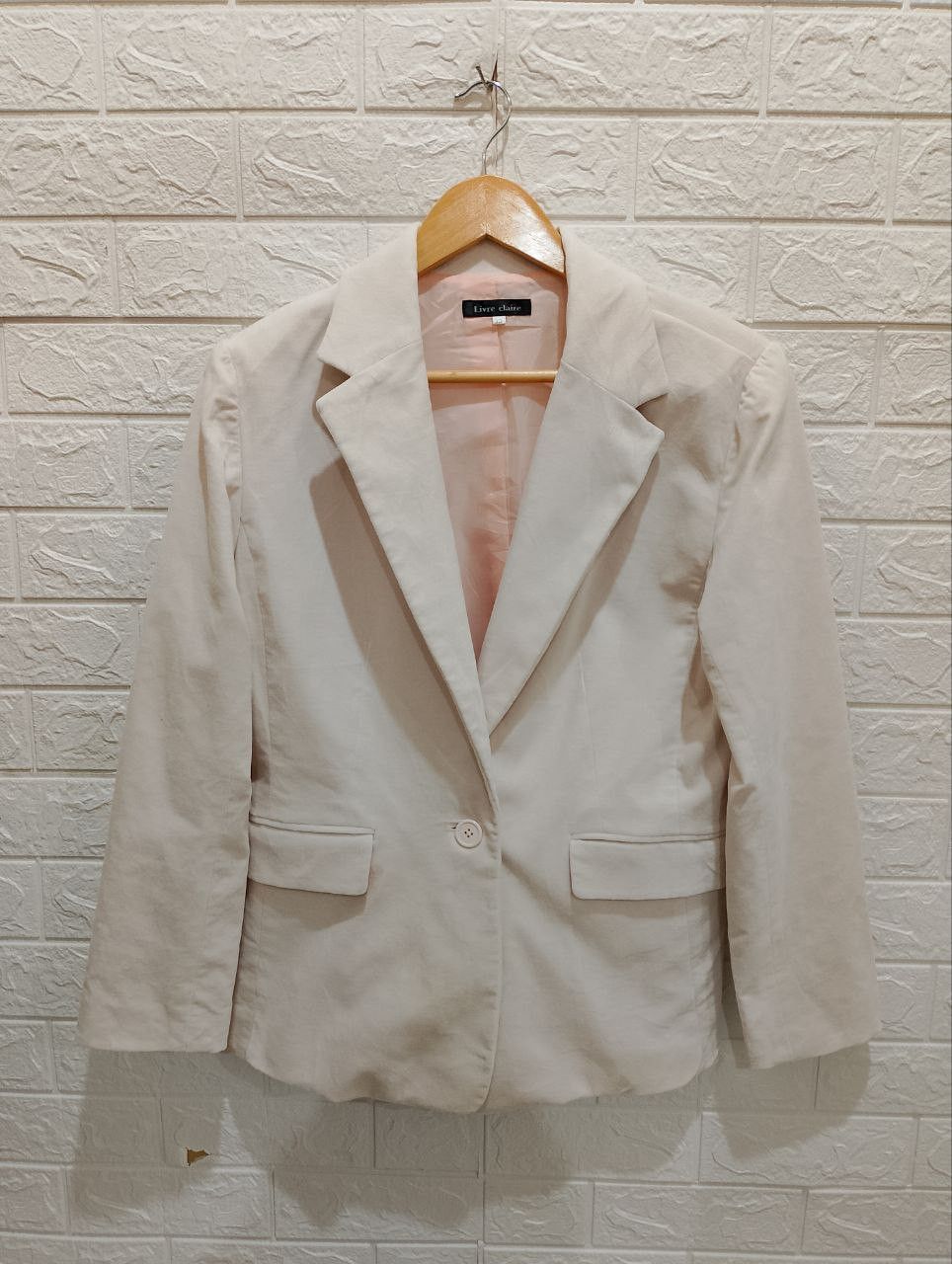 Japanese Brand LIVRE CLAIRE Single Button Suit Coat Blazer Size M / US 6-8 / IT 42-44 - 1 Thumbnail
