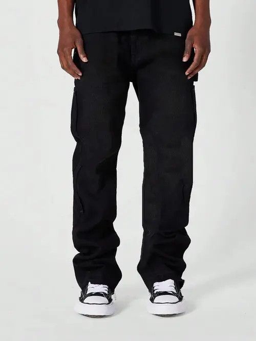 Japanese Brand Yuriko x Ayako Stacked Workwear Skinny Jeans Size US 32 / EU 48 - 8 Thumbnail