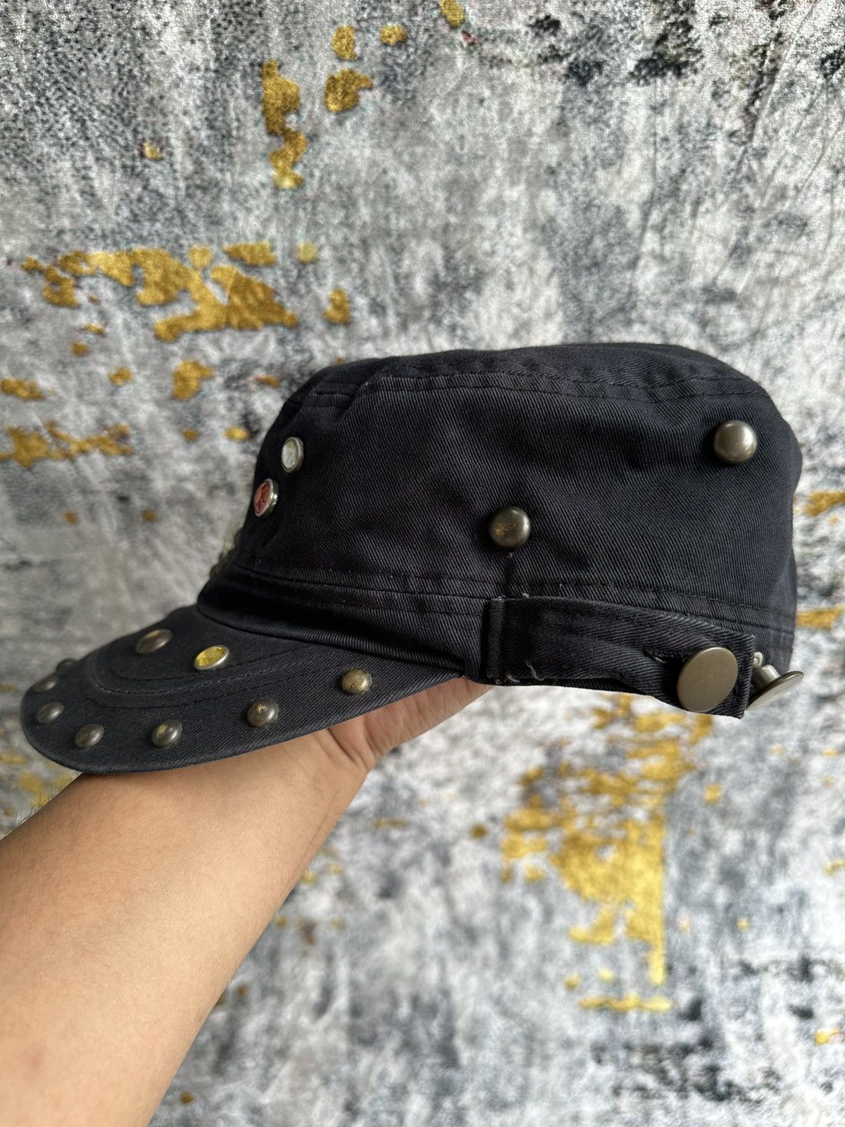 KMRii CRAZY STUDED GGPX JEWERLY GOTHIC STYLE CAP Size ONE SIZE - 4 Thumbnail