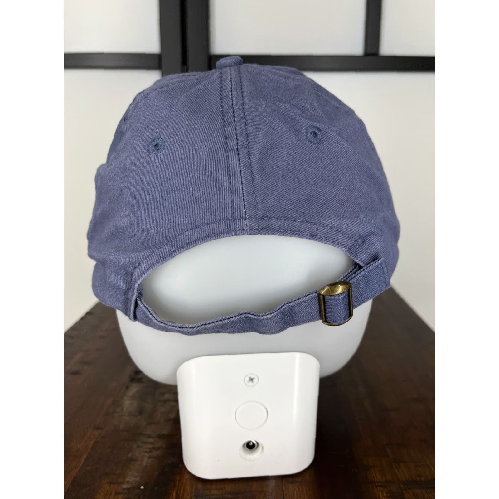 Good American American Dry Goods Hat Adult One Size Blue Cotton Twill Snapback Fox Strap Back Solid Outdoor Size ONE SIZE - 6 Thumbnail