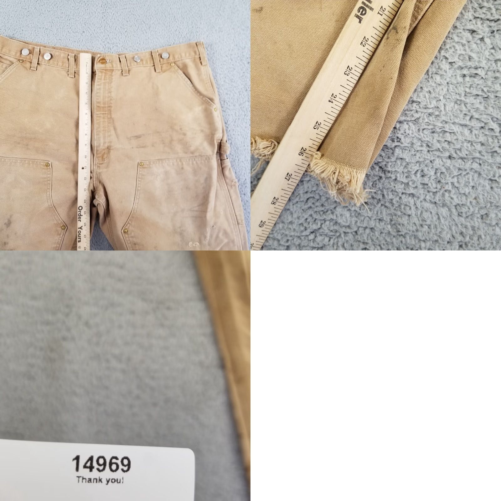 Carhartt Carhartt Double Knee Pants Logger Cut 42x27 Brown Grunge Workwear Mens Size US 42 / EU 58 - 8 Thumbnail