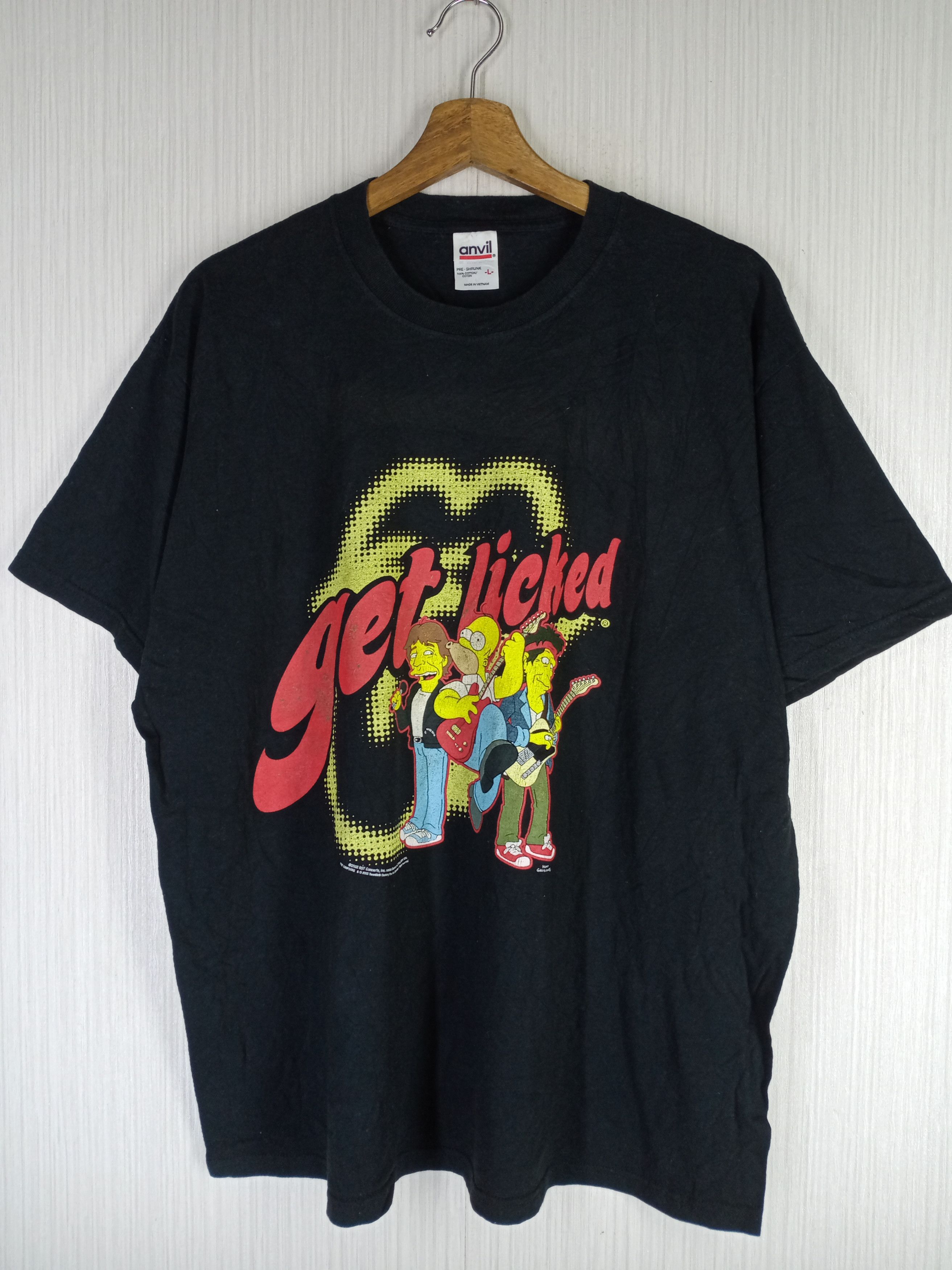 The Rolling Stones × The Simpsons × Vintage Vintage 2002 The Simpsons X Rolling Stones "Get Licked" Tee Size US L / EU 52-54 / 3 - 1 Thumbnail