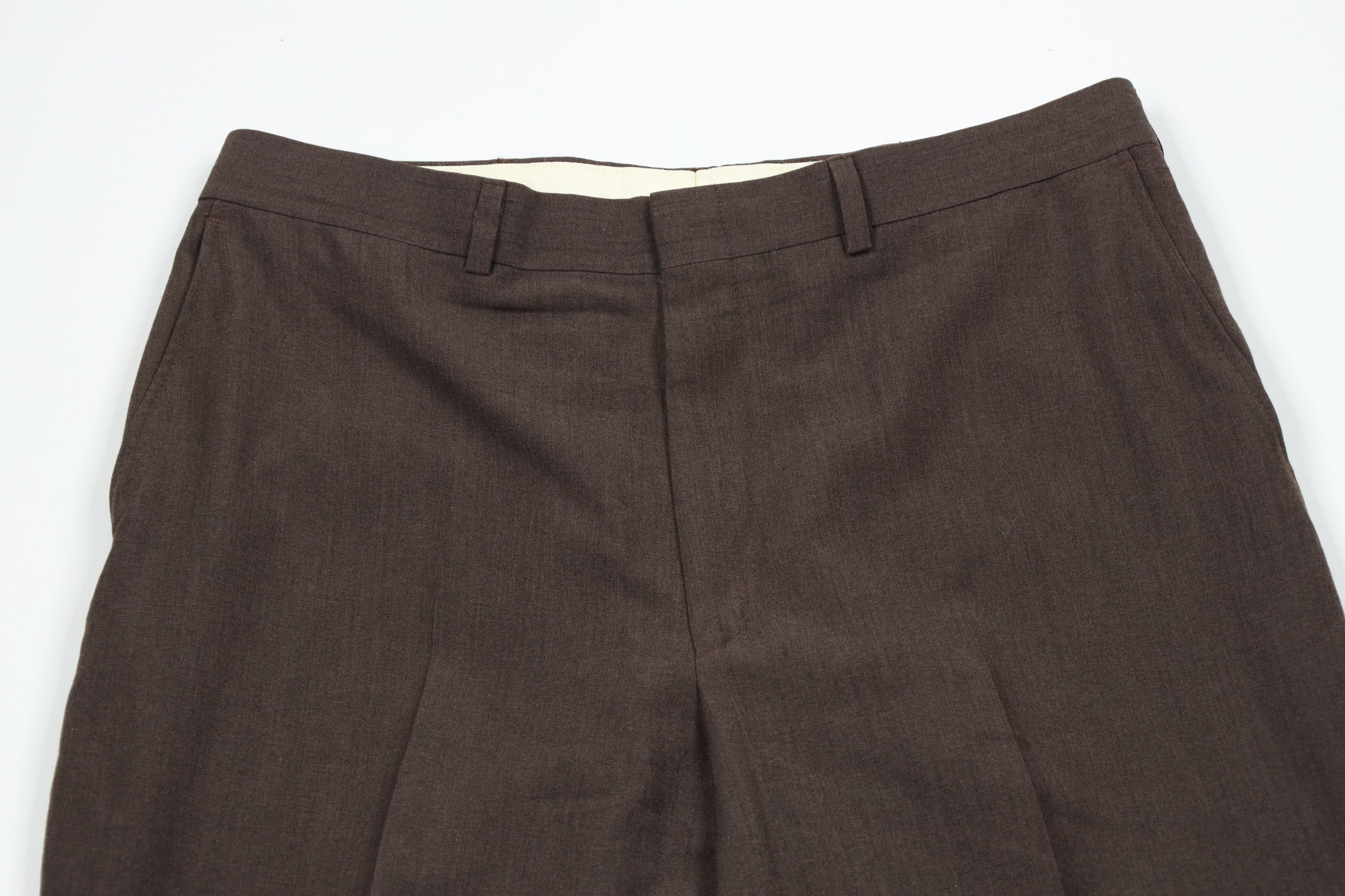 Vintage Vintage 90s Streetwear Flared Wide Leg Chino Pants Brown Size US 34 / EU 50 - 2 Thumbnail