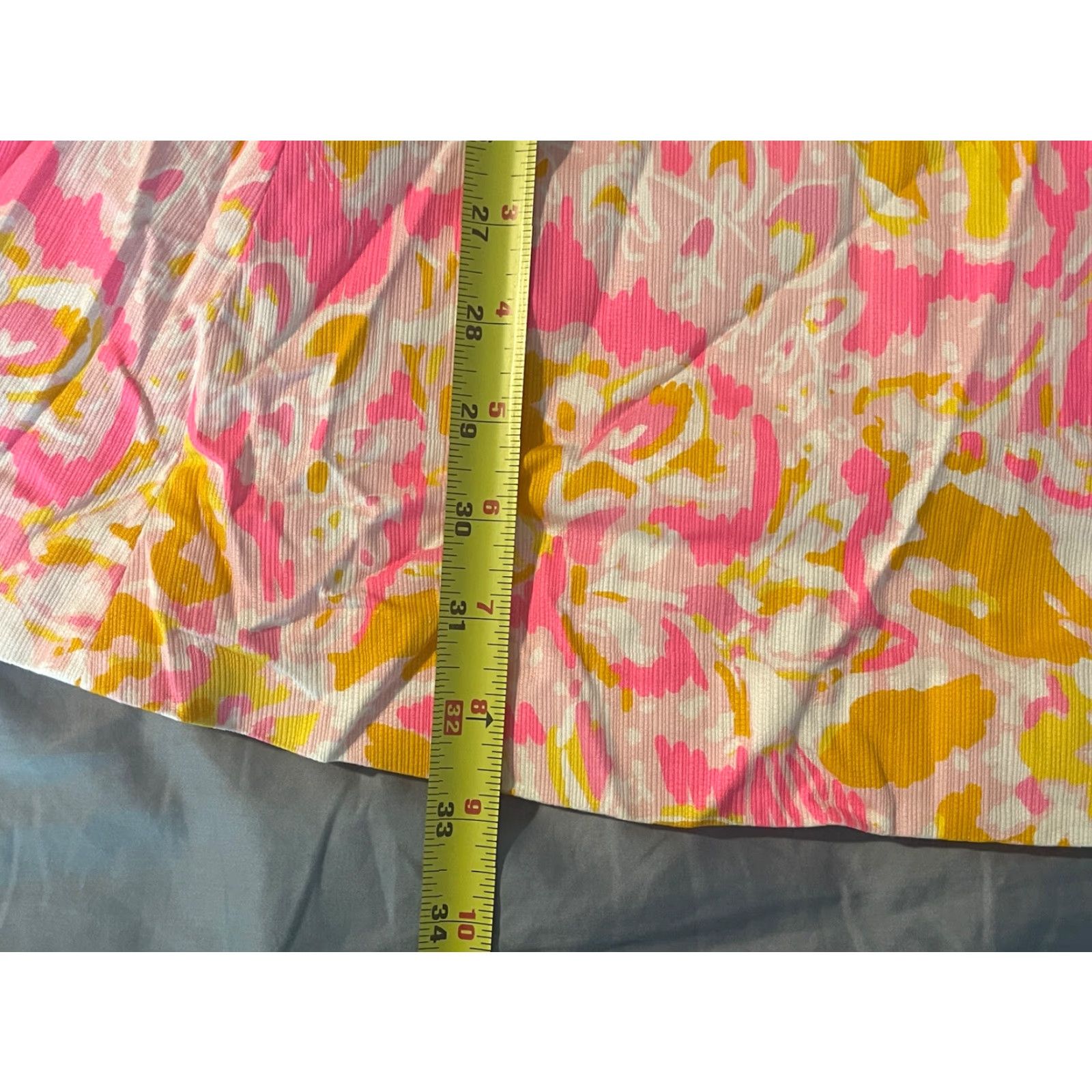 Lilly Pulitzer VINTAGE Lilly Pulitzer Womens Dress Floral Pink Yellow Lenore Sz 8 Sleeveless Zip Fit & Flare Strappy Short Womens Size M / US 6-8 / IT 42-44 - 6 Thumbnail
