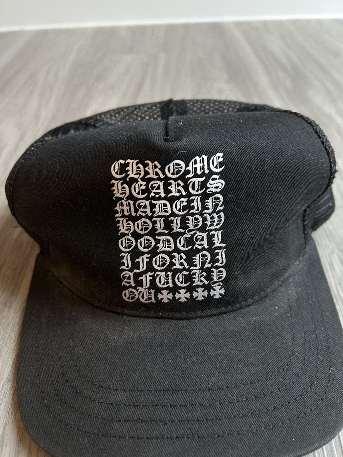 Chrome Hearts Eye Chart Made in Hollywood Trucker Hat