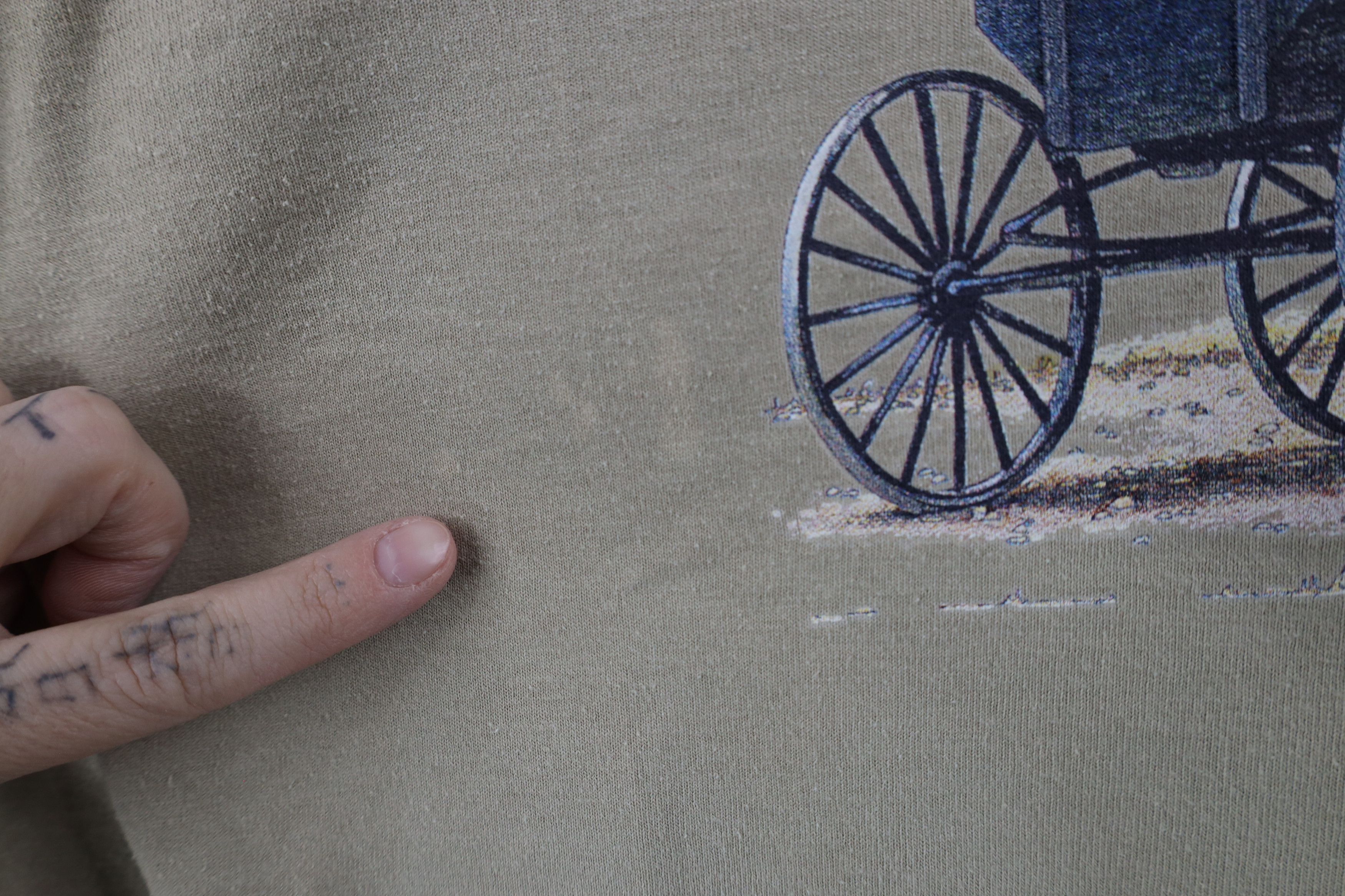 Vintage Vintage 90s Country Primitive Barn Farmhouse Horse T-Shirt Size XL / US 12-14 / IT 48-50 - 5 Thumbnail