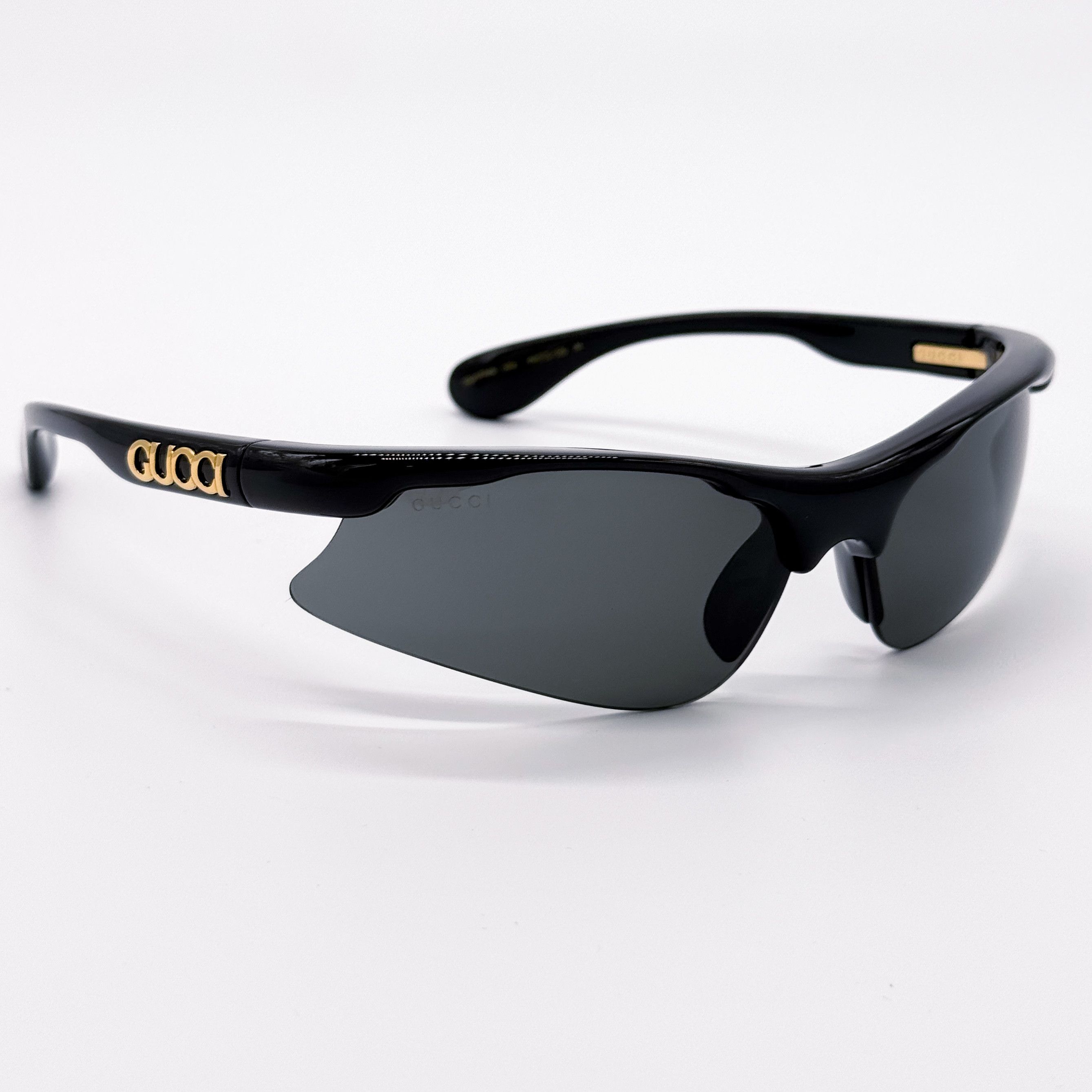 Gucci NEW GUCCI GG1774S 006 BLACK GREY MASK UNISEX SUNGLASSES Size ONE SIZE - 4 Thumbnail