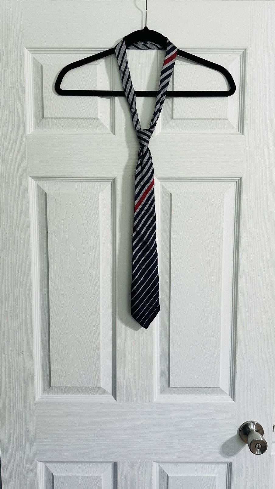 Salvatore Ferragamo SALVATORE FERRAGAMO Blue Striped 100% Silk Mens Luxury Tie Size ONE SIZE - 1 Thumbnail