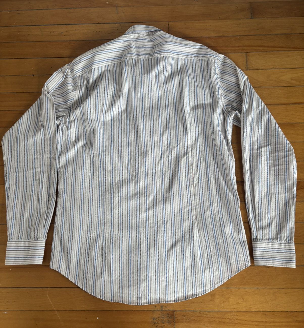 Versace Versace Striped Button Down Shirt Men 16.5 42 Size US L / EU 52-54 / 3 - 2 Thumbnail