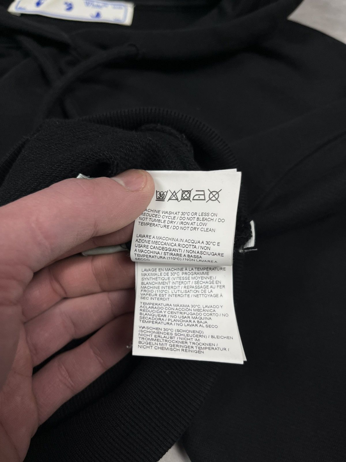 Off-White Off-White Rainbow Gradient Script Logo Cropped Hoodie XS Size XS / US 0-2 / IT 36-38 - 10 Thumbnail