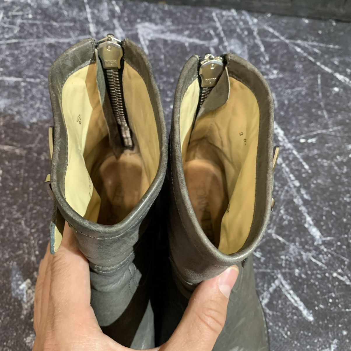 Japanese Brand FREE LANCE Leather Biker Wmns Boots Size 36 Rick Owens Style Size US 6 / IT 36 - 15 Thumbnail