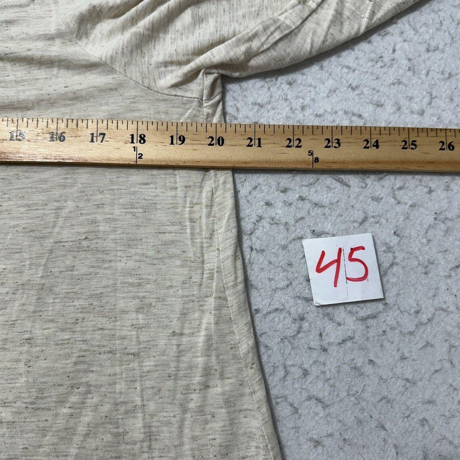 Old Navy Old Navy Medium Relaxed Lace-Up-Yoke Sparkle-Knit Top Beige Size M / US 6-8 / IT 42-44 - 8 Thumbnail