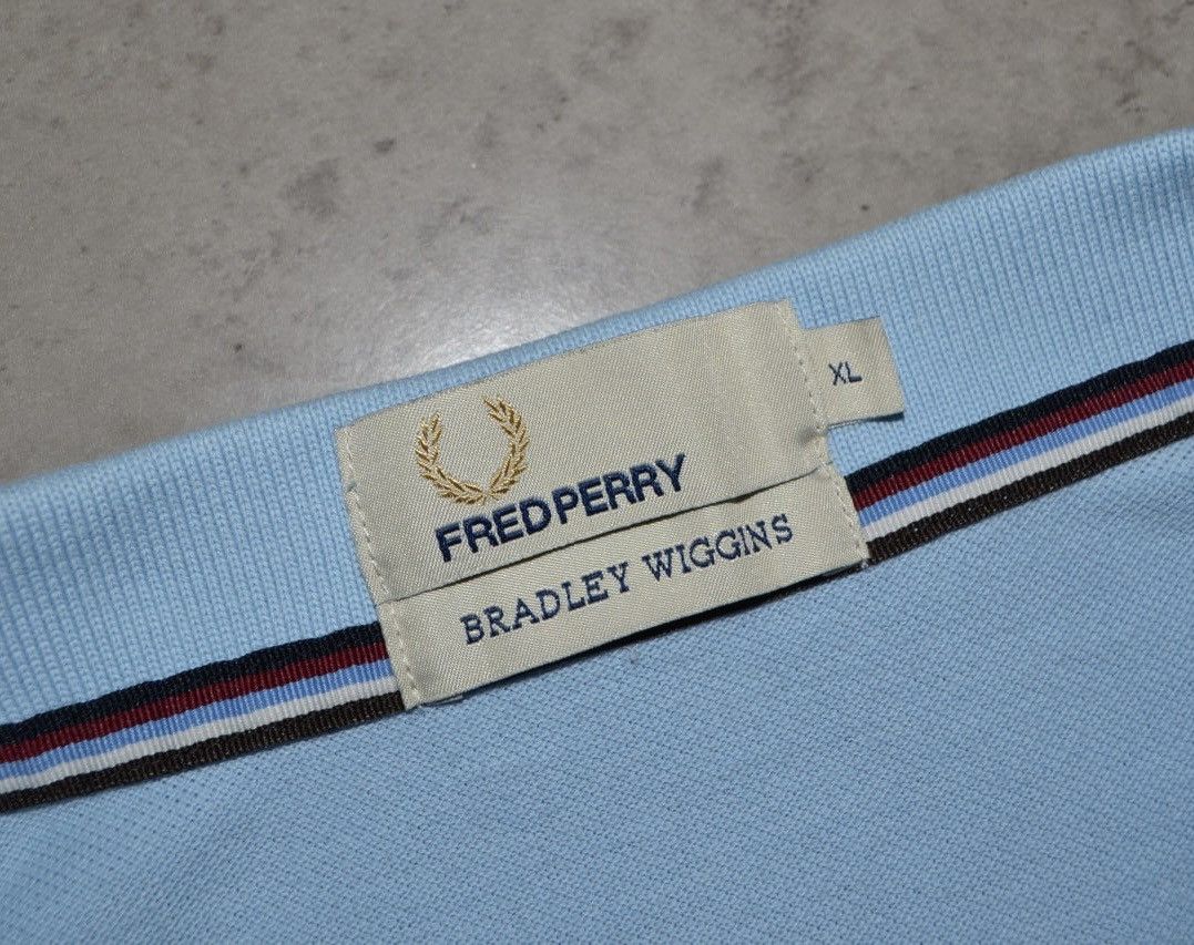 Fred Perry Fred Perry BRADLEY WIGGINS T-shirt Polo 1/4 Zip Blue Size XL Size US XL / EU 56 / 4 - 8 Thumbnail