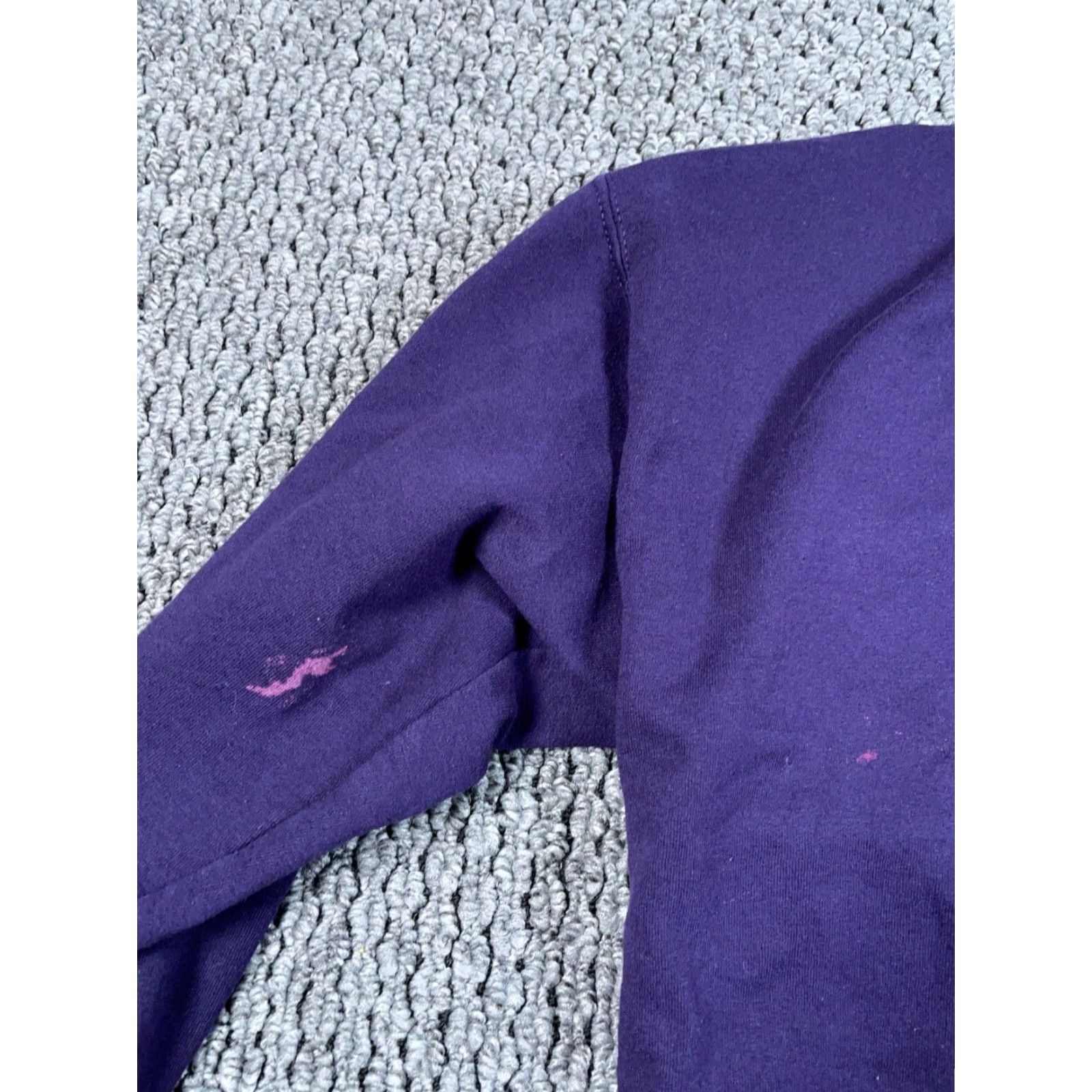 Champion VINTAGE Champion Sweatshirt Crewneck Adult Large Purple 90s Logo 50/50 Men Pullover Size US L / EU 52-54 / 3 - 5 Thumbnail