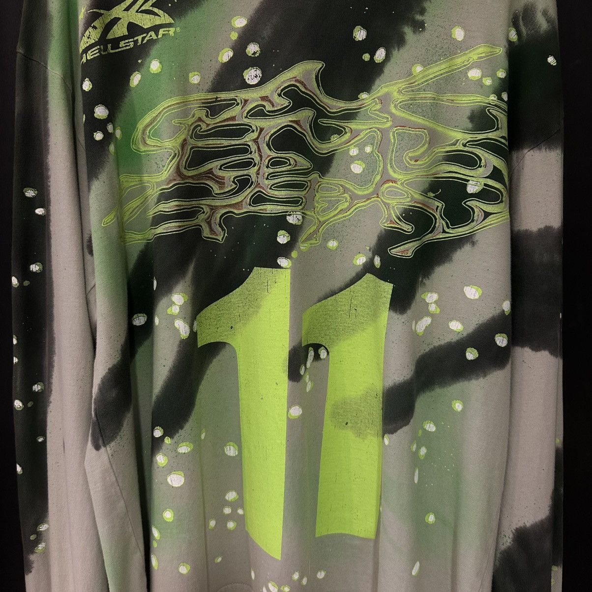 HELLSTAR Hellstar Tye-Dye Moto Long-Sleeve Green Size US L / EU 52-54 / 3 - 4 Thumbnail