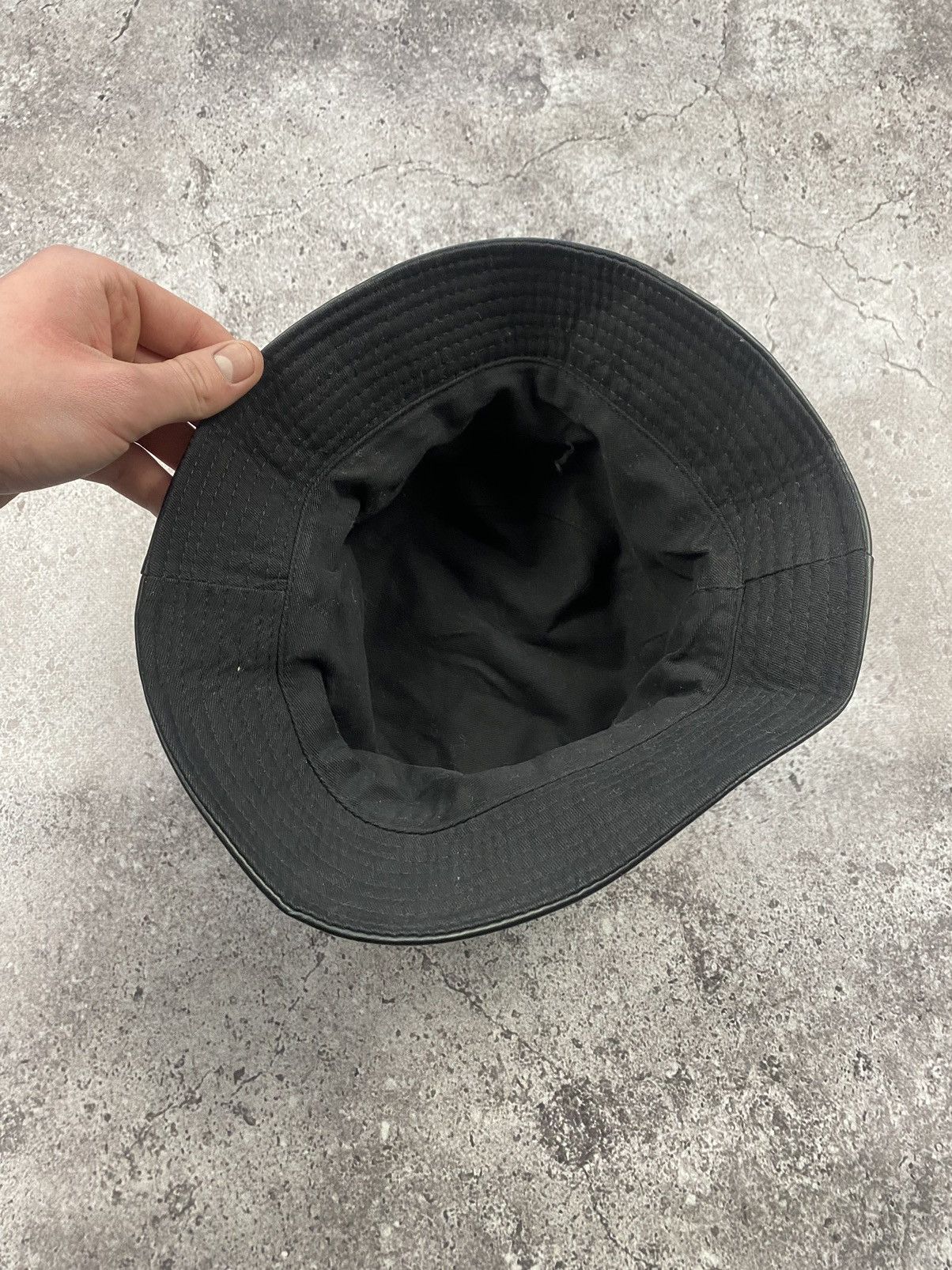 Japanese Brand Y2K Leather Syle Opium Bucket hat Avantgarde Cowboy Style Size ONE SIZE - 4 Thumbnail