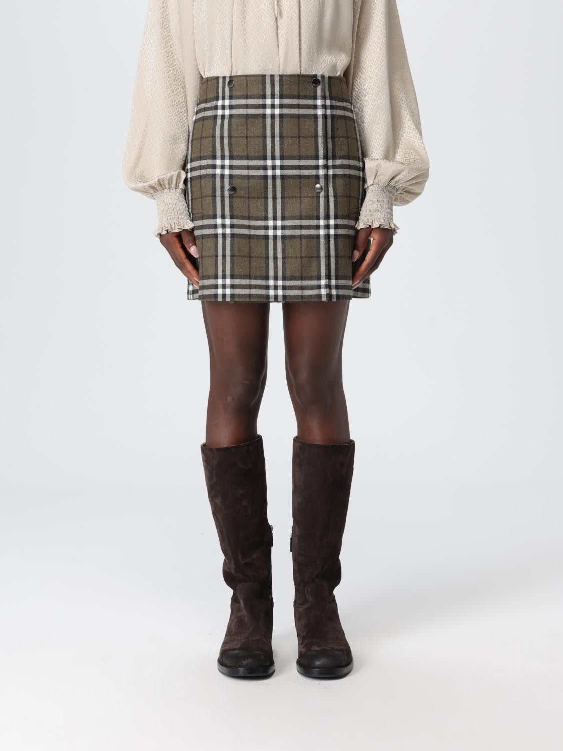 Burberry Burberry Skirt Woman Green Size 28" / US 6 / IT 42 - 1 Thumbnail