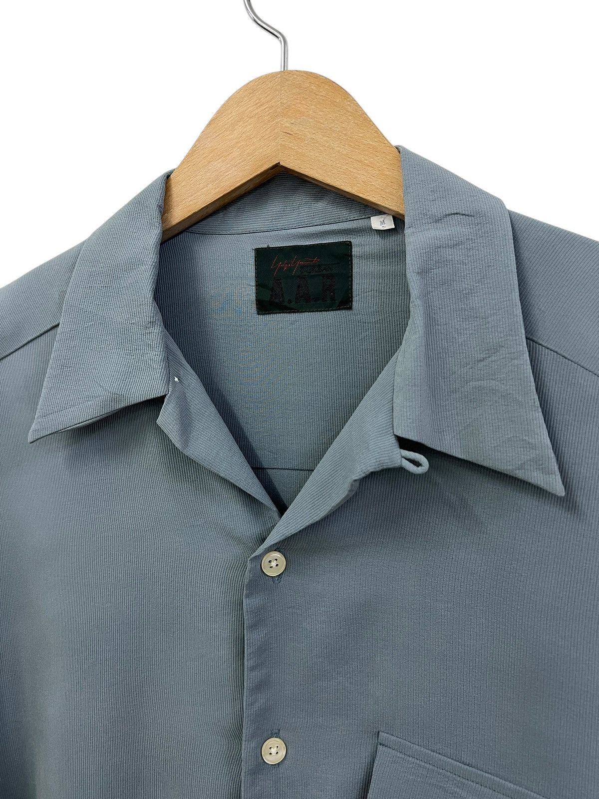 Yohji Yamamoto 1990s Yohji Yamamoto A.A.R Silk Open Collar Shirt Size US XL / EU 56 / 4 - 6 Thumbnail