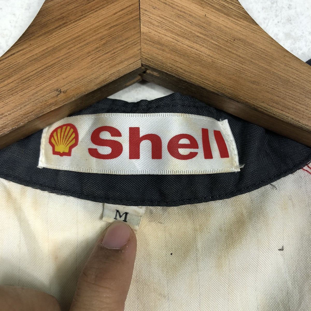 Japanese Brand × Vintage 📌Vintage Worker Shirt Racing Shell Big Logo Rare Style Size US M / EU 48-50 / 2 - 17 Thumbnail