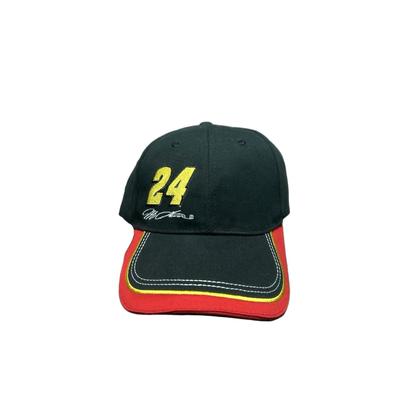 NASCAR VINTAGE strapback hat cap Jeff Gordon nascar 24 racing black adjustable NOS MEN Adjustable Black NASCAR Jeff Gordon 24 strapback cap Hat Mens Size ONE SIZE - 1 Thumbnail