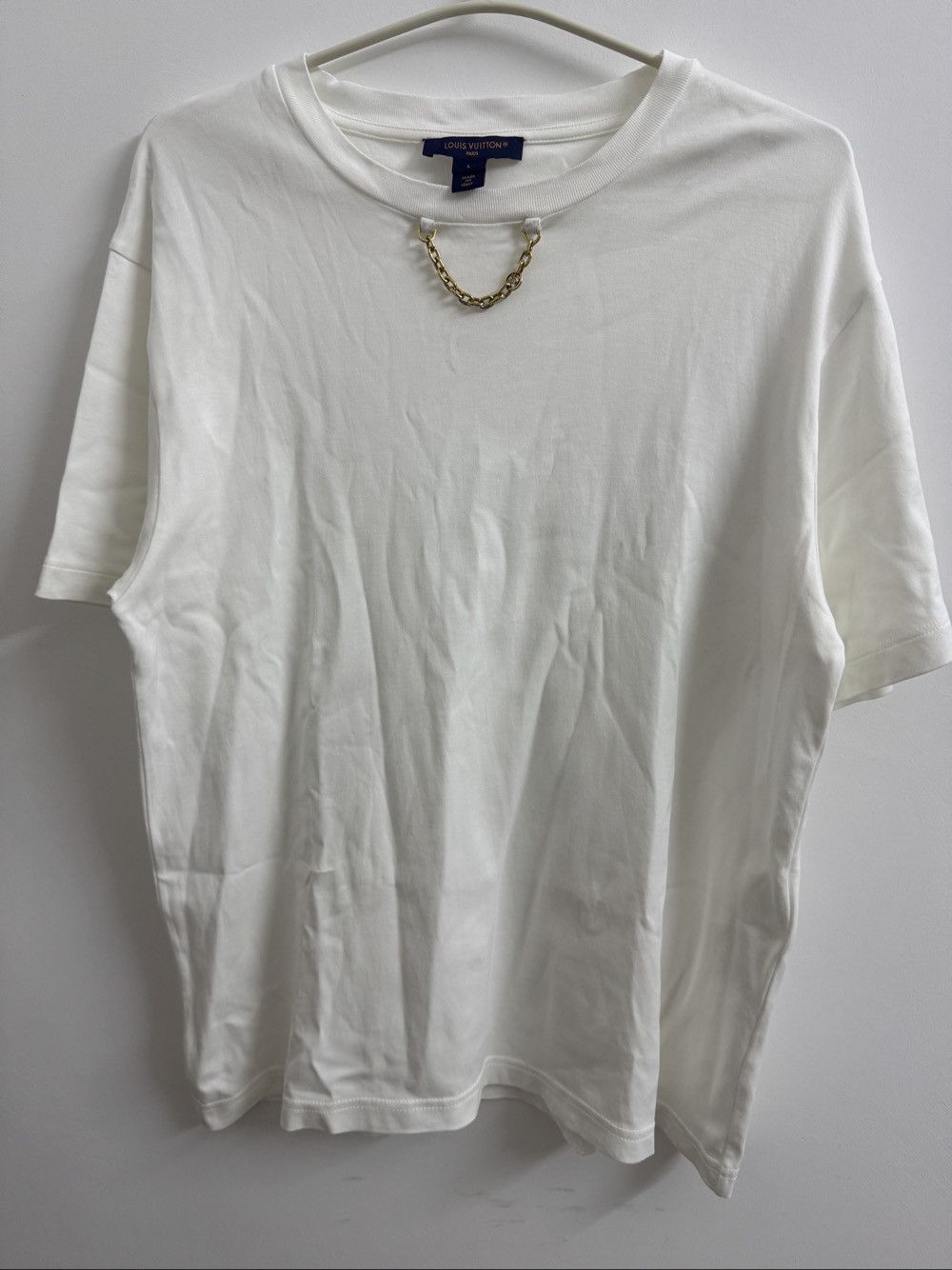 Louis Vuitton Louis Vuitton Chain Detail T-Shirt Size L Size L / US 10 / IT 46 - 1 Thumbnail