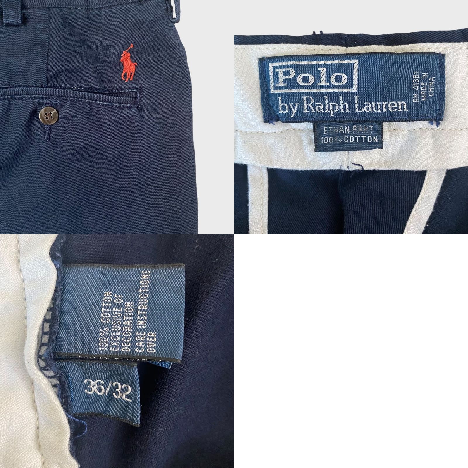 Polo Ralph Lauren Polo Ralph Lauren Ethan Classic Casual Chino Pants Blue Men's 36X32 Straight-Leg Size US M / EU 48-50 / 2 - 8 Thumbnail
