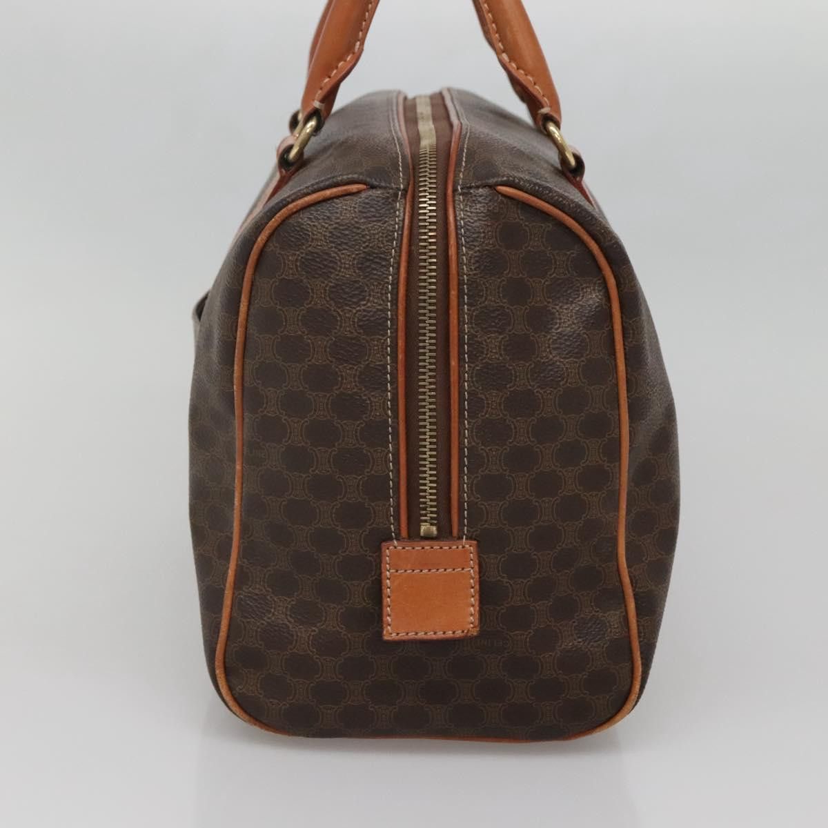 Celine CELINE Macadam Canvas Hand Bag Pvc Leather Brown Gold Size ONE SIZE - 5 Thumbnail