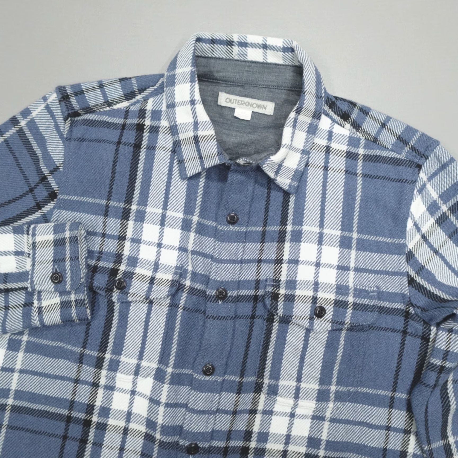 Outerknown Outerknown Blanket Shirt Plaid Button Up Men's Size S Organic Cotton Blue Twill Button-Up Casual, Workwear, Travel Mens Size US S / EU 44-46 / 1 - 2 Thumbnail