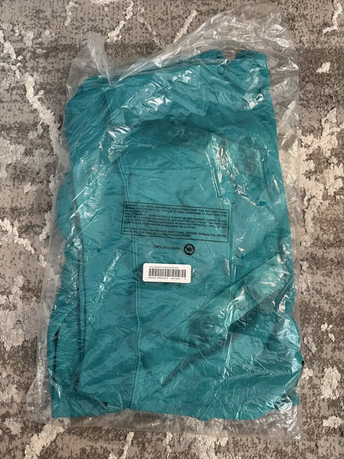 Supreme Supreme Tonal Webbing Hoodie Aqua Size US M / EU 48-50 / 2 - 3 Thumbnail