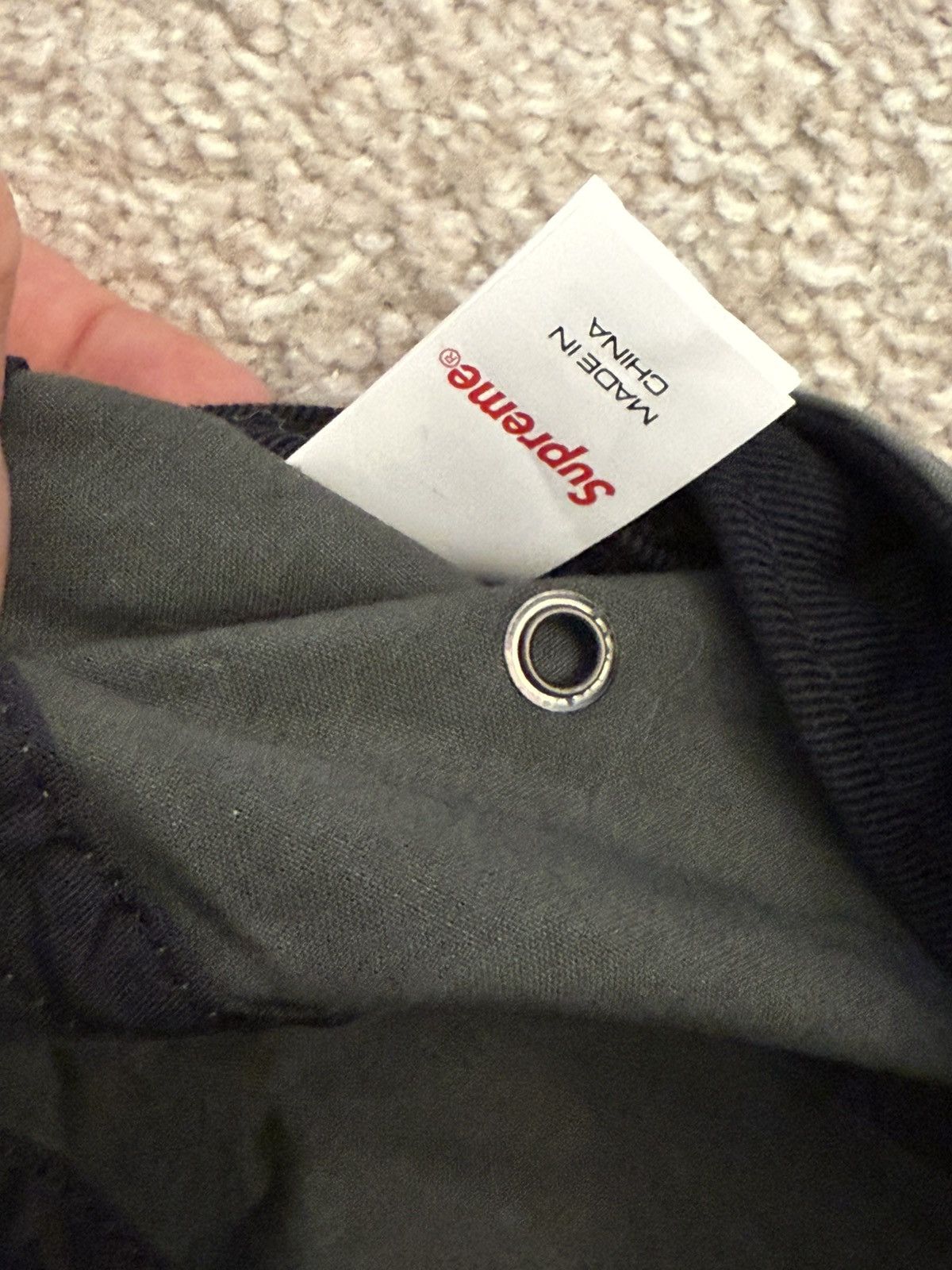 Supreme Waxed Cotton Camp Cap (Olive)