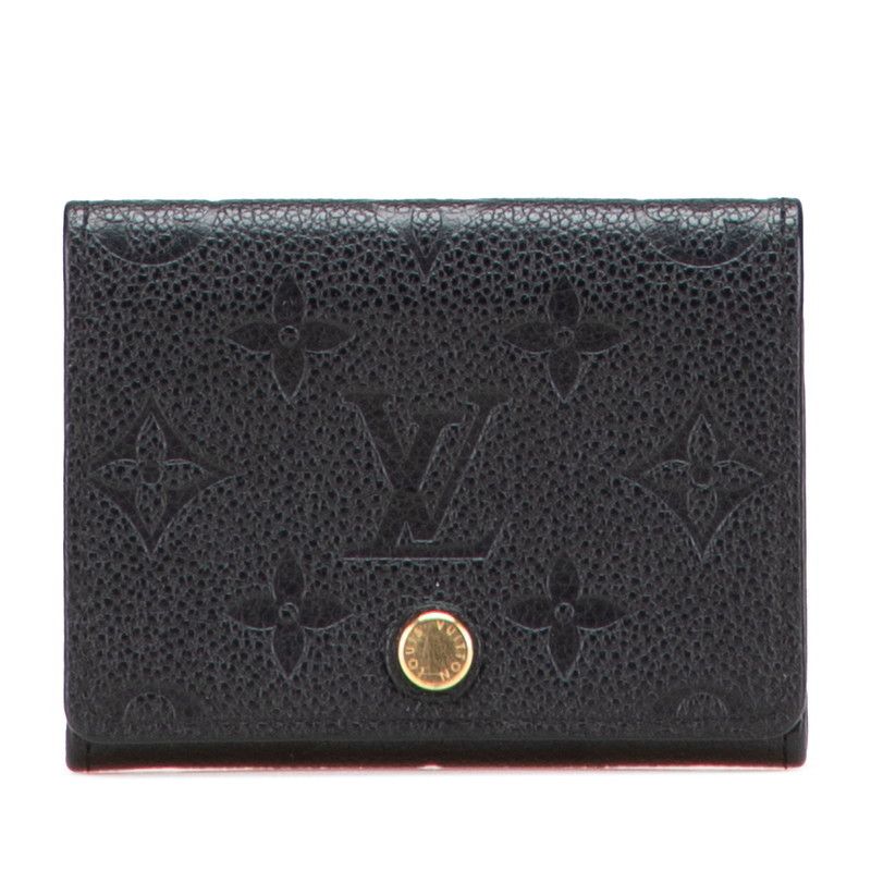 Louis Vuitton Louis Vuitton Envelope Carte de Visite Monogram Empreinte Wallet Leather Short Wallet M58456 DUTY FREE for USA