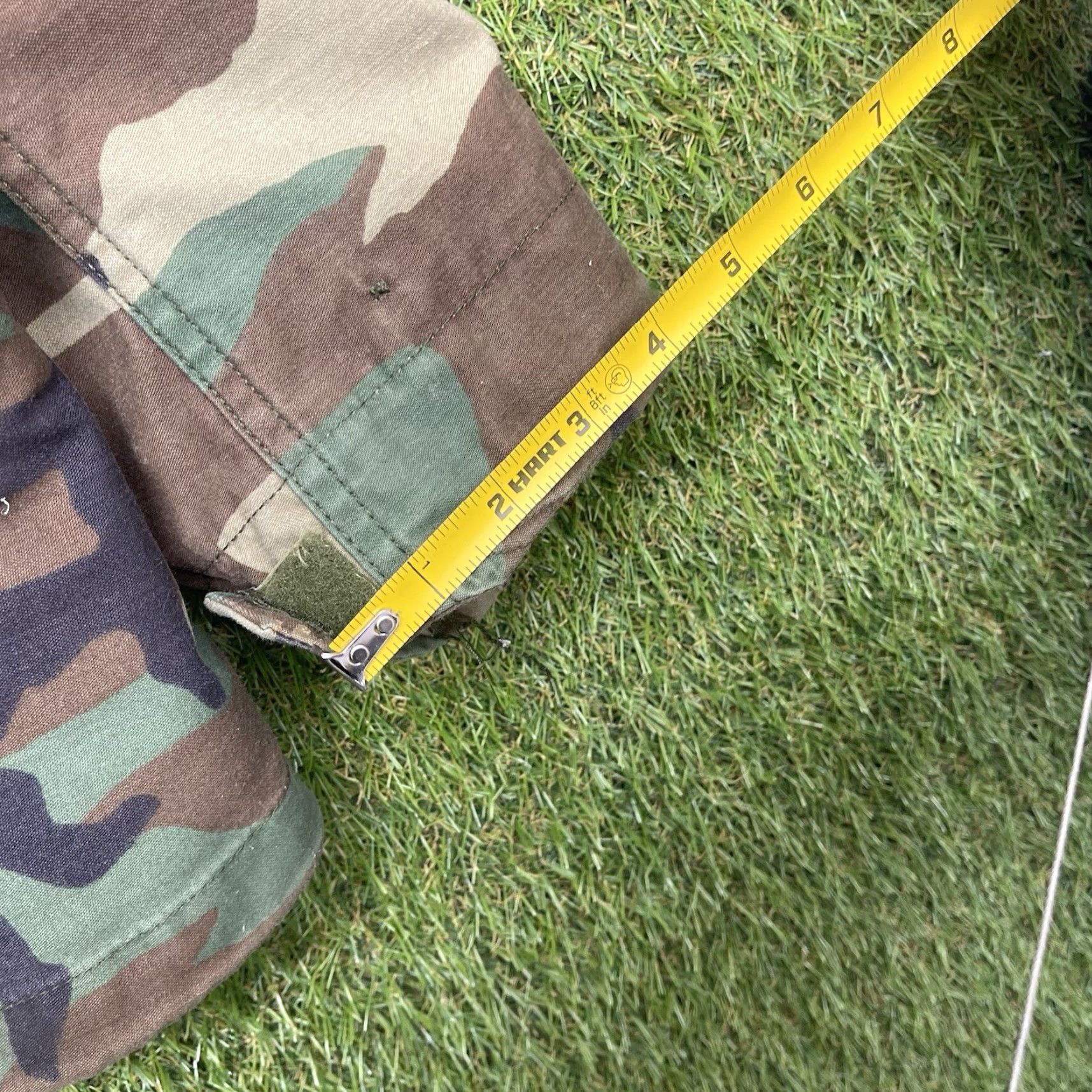 AMO VINTAGE US Army Jacket Mens M Camouflage Camo Field Coat Long Coat Military Army Coat Hunting Hiking 90s Size US 31 - 6 Thumbnail
