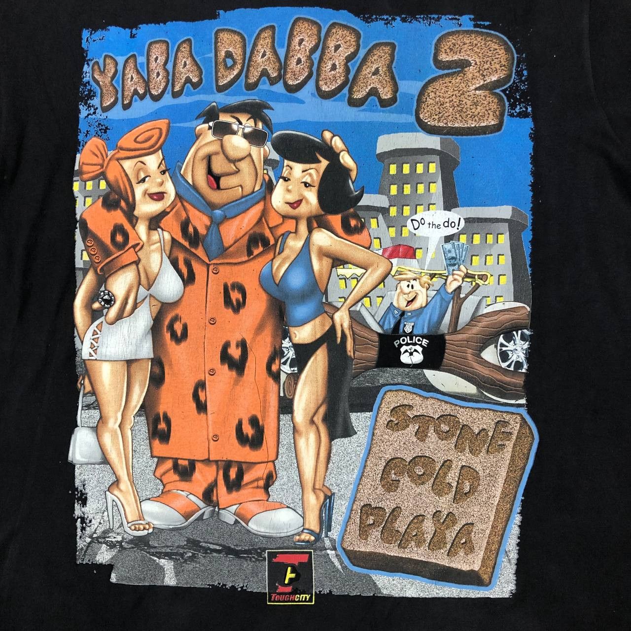 Cartoon Network T137 VTG CARTOON NETWORK FLINTSTONE YABA DABBA TEE Size US XL / EU 56 / 4 - 2 Thumbnail