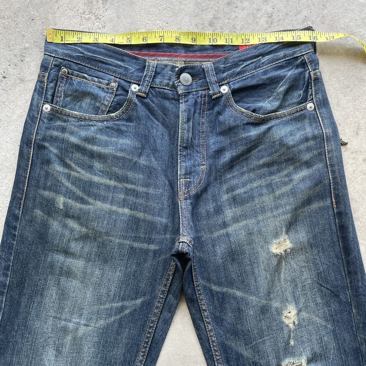 Japanese Brand × Jean Vintage Avail Jeans Japan Faded Denim Pants Distressed W32 Size US 32 / EU 48 - 6 Thumbnail