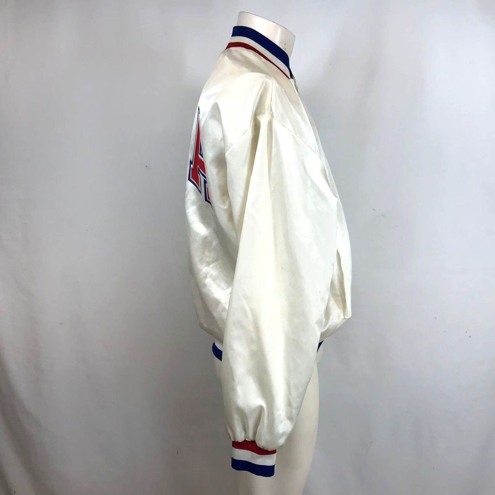 Vintage VINTAGE Graybar Varsity Bomber Jacket USA White Patriotic Snap Front XL Size US XL / EU 56 / 4 - 7 Thumbnail