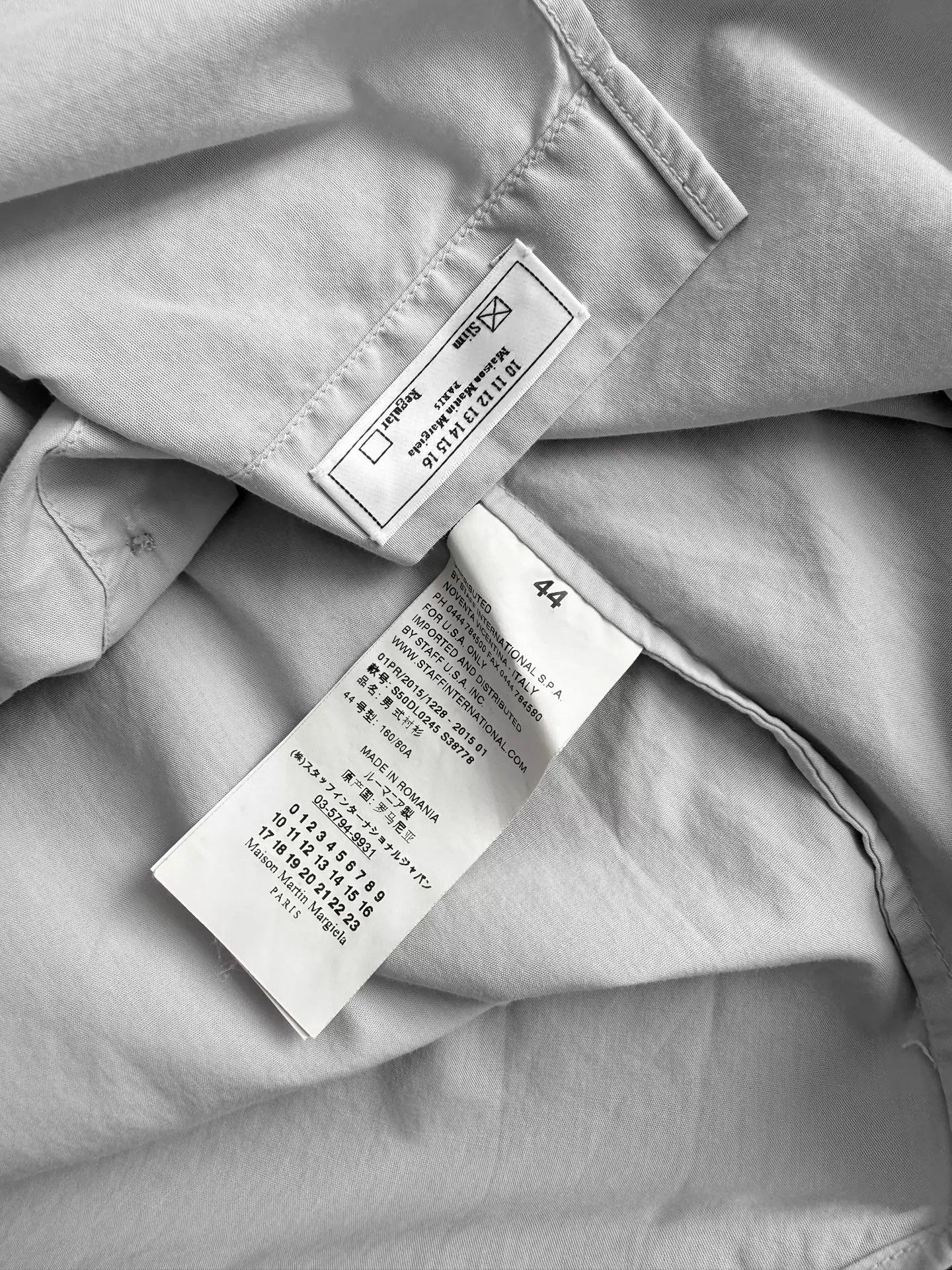 Other MMM S/S15 Charcoal Gray Solid Shirt 3M Era Size US S / EU 44-46 / 1 - 7 Thumbnail
