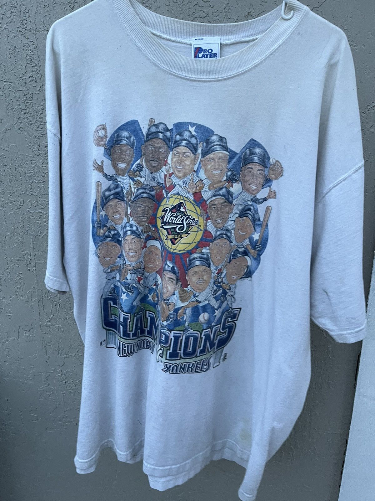 Vintage VINTAGE NY Yankees 1998 World Series Size US XL / EU 56 / 4 - 2 Thumbnail