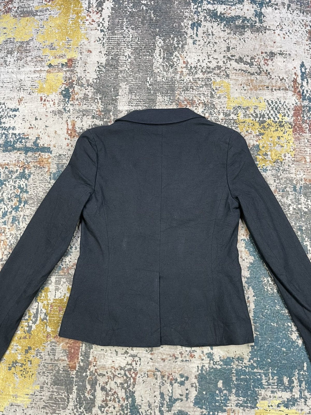 Theory Theory Akrans Irish Deep Blue Seer Shrunken Blazer Size XS / US 0-2 / IT 36-38 - 5 Thumbnail
