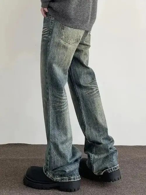 VIBE Y2k Vintage Blue Distressed Jeans Size US 30 / EU 46 - 3 Thumbnail