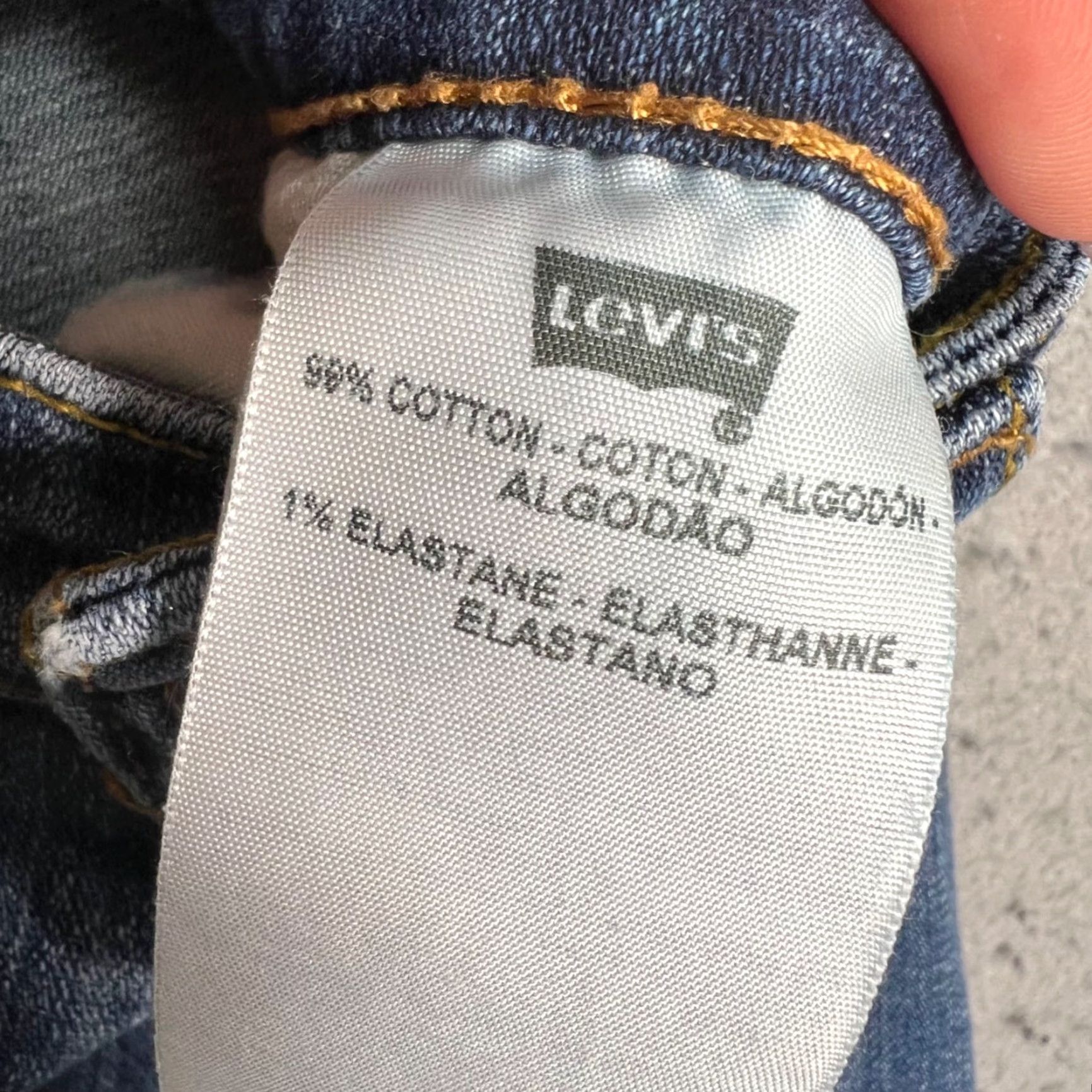 Levi's Levis 518 Superlow Bootcut Jeans Womens Size 28 in Waist Blue Denim Cotton Blend Size 28" / US 6 / IT 42 - 4 Thumbnail
