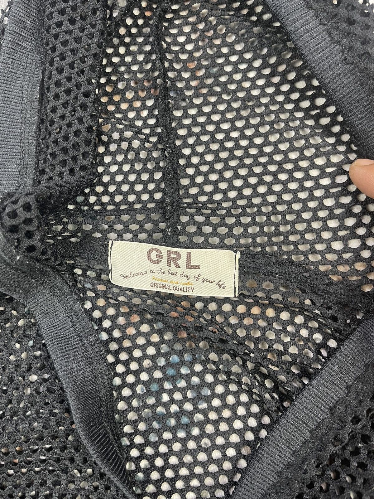 GRLFRND HYPE🔥 GRL Fish Net Black Zipper Hoodies Size L / US 10 / IT 46 - 9 Thumbnail