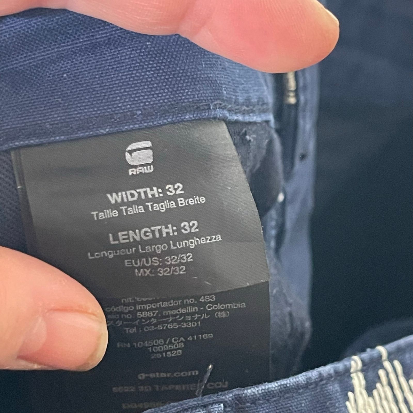 G-Star G-Star Raw Embroidered Elwood Tapered Slim Jean 32x31 Size US 32 / EU 48 - 4 Thumbnail