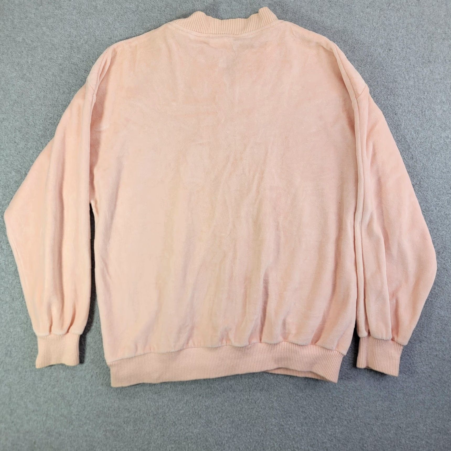 Velour Vintage Aileen Petites Jacket Womens M Pink Velour Bomber Quilted Zip 80s 90s Size M / US 6-8 / IT 42-44 - 5 Thumbnail