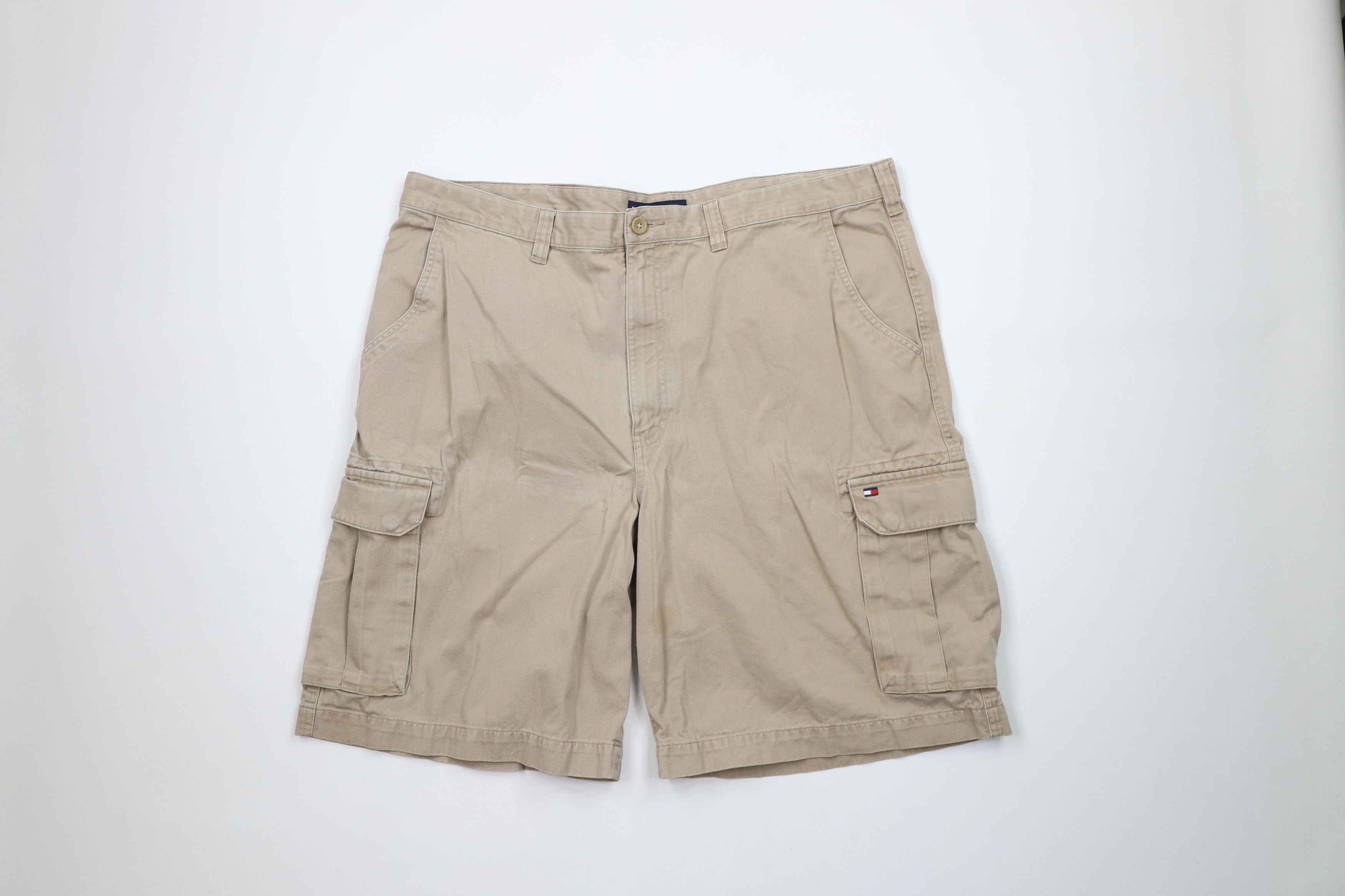 Tommy Hilfiger × Vintage Vintage Y2K Tommy Hilfiger Baggy Relaxed Fit Cargo Shorts Size US 42 / EU 58 - 1 Thumbnail