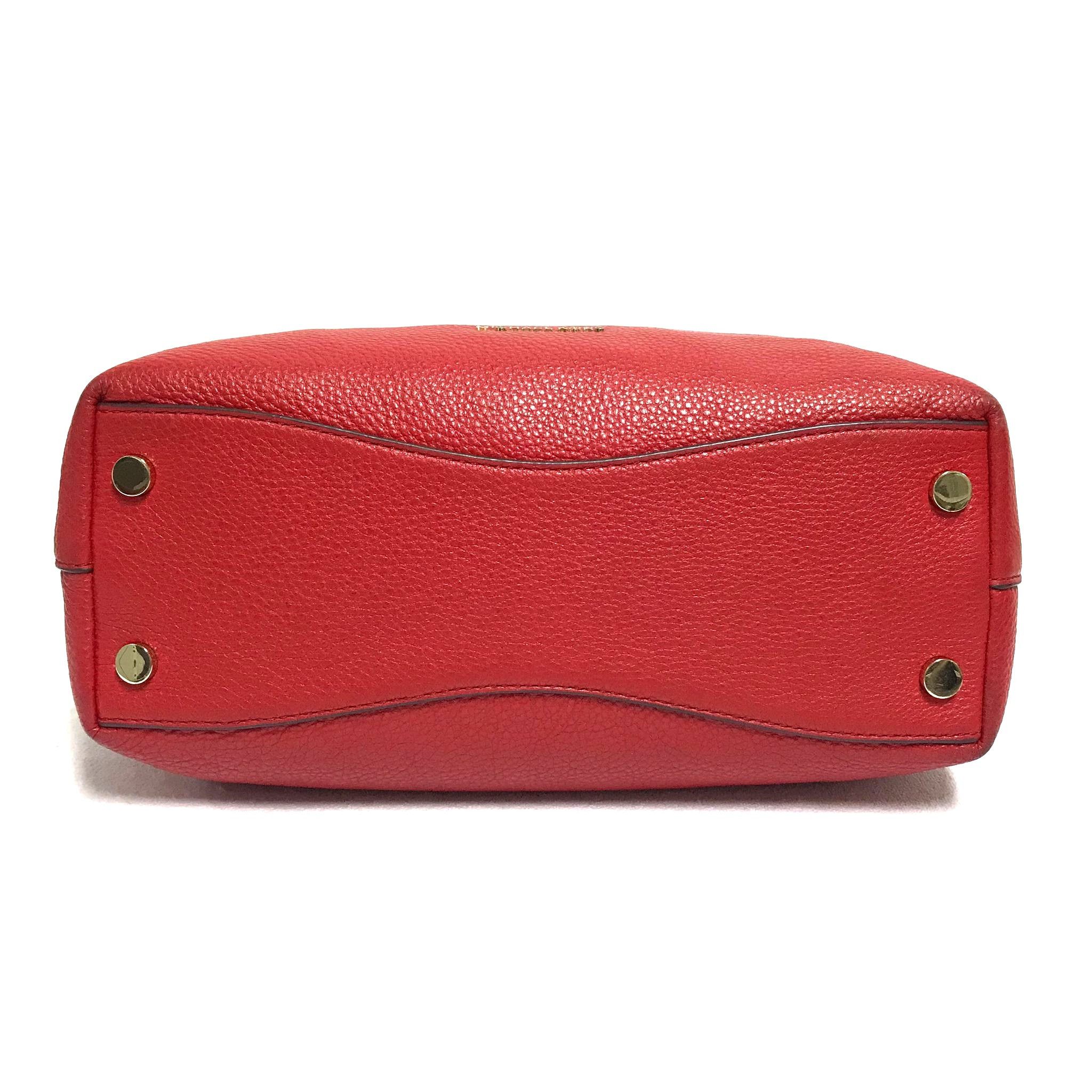 Michael Kors Michael Kors Raven Large Leather Shoulder Bag in Terracota Size ONE SIZE - 5 Thumbnail