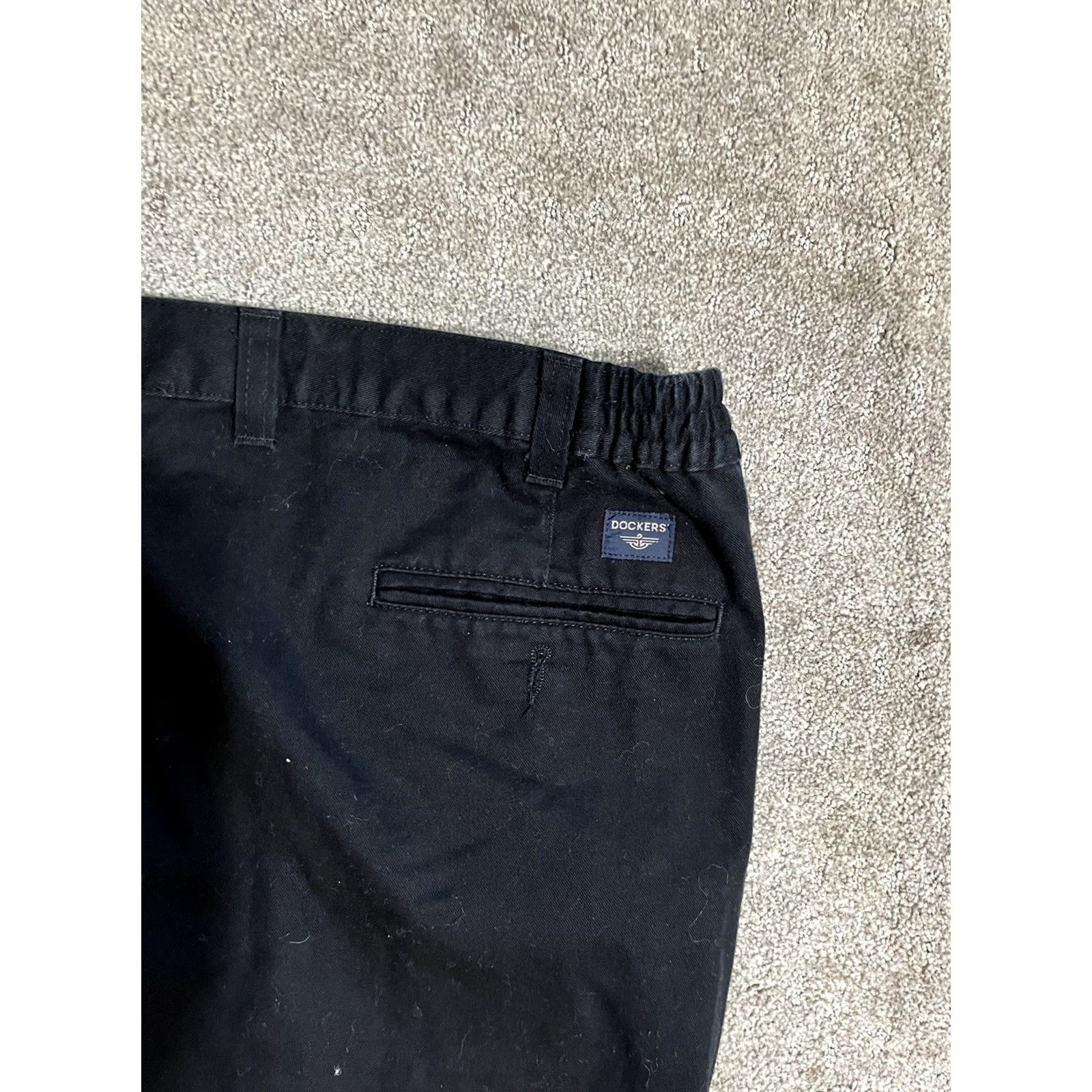Dockers DOCKERS Classic Fit Chinos Pants 46x30 Black 100% Cotton Vintage Distressed Men Regular Inseam 30 Classic Style D3 Size US 30 / EU 46 - 5 Thumbnail