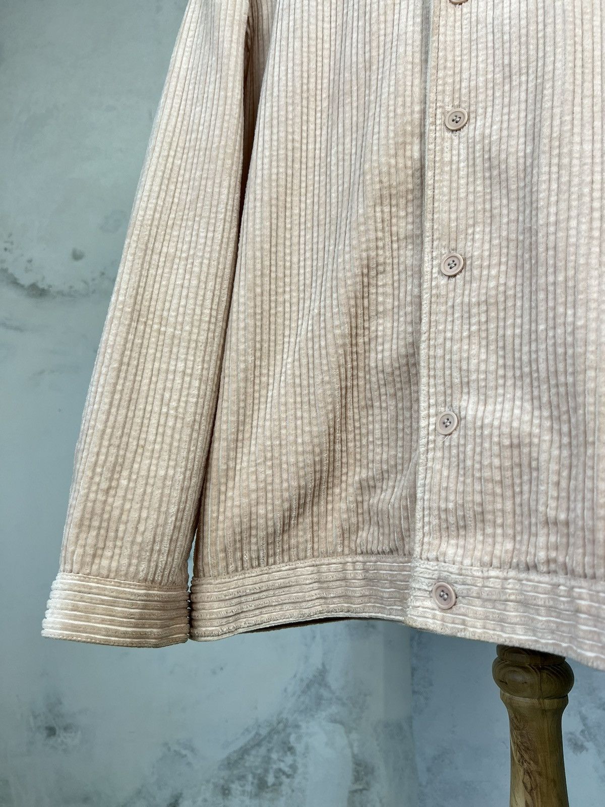 Cos Cos Pink Velvet Overshirt Size M - L Size US L / EU 52-54 / 3 - 3 Thumbnail