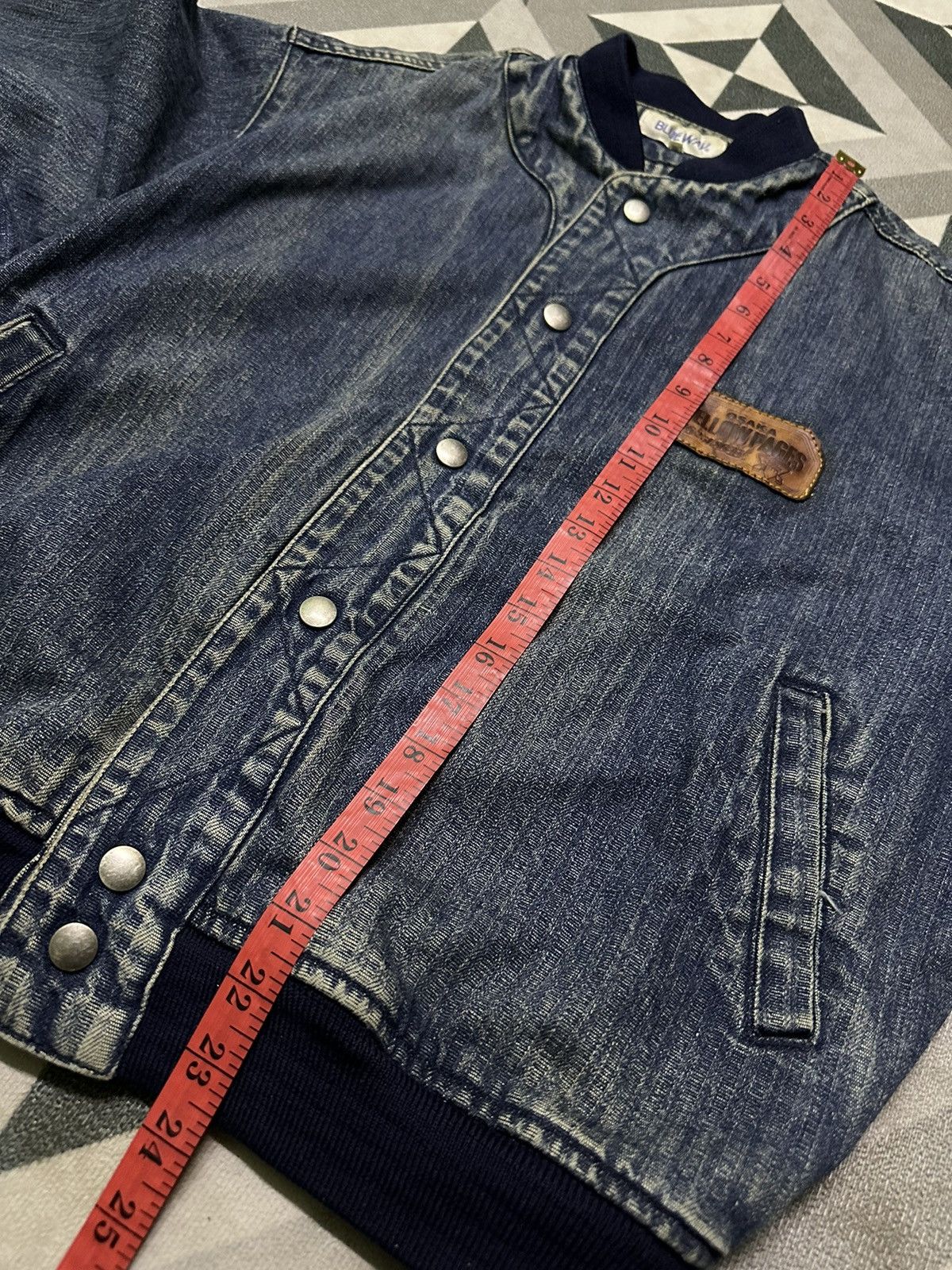 Japanese Brand Blue way denim bomber jacket Size US M / EU 48-50 / 2 - 11 Thumbnail