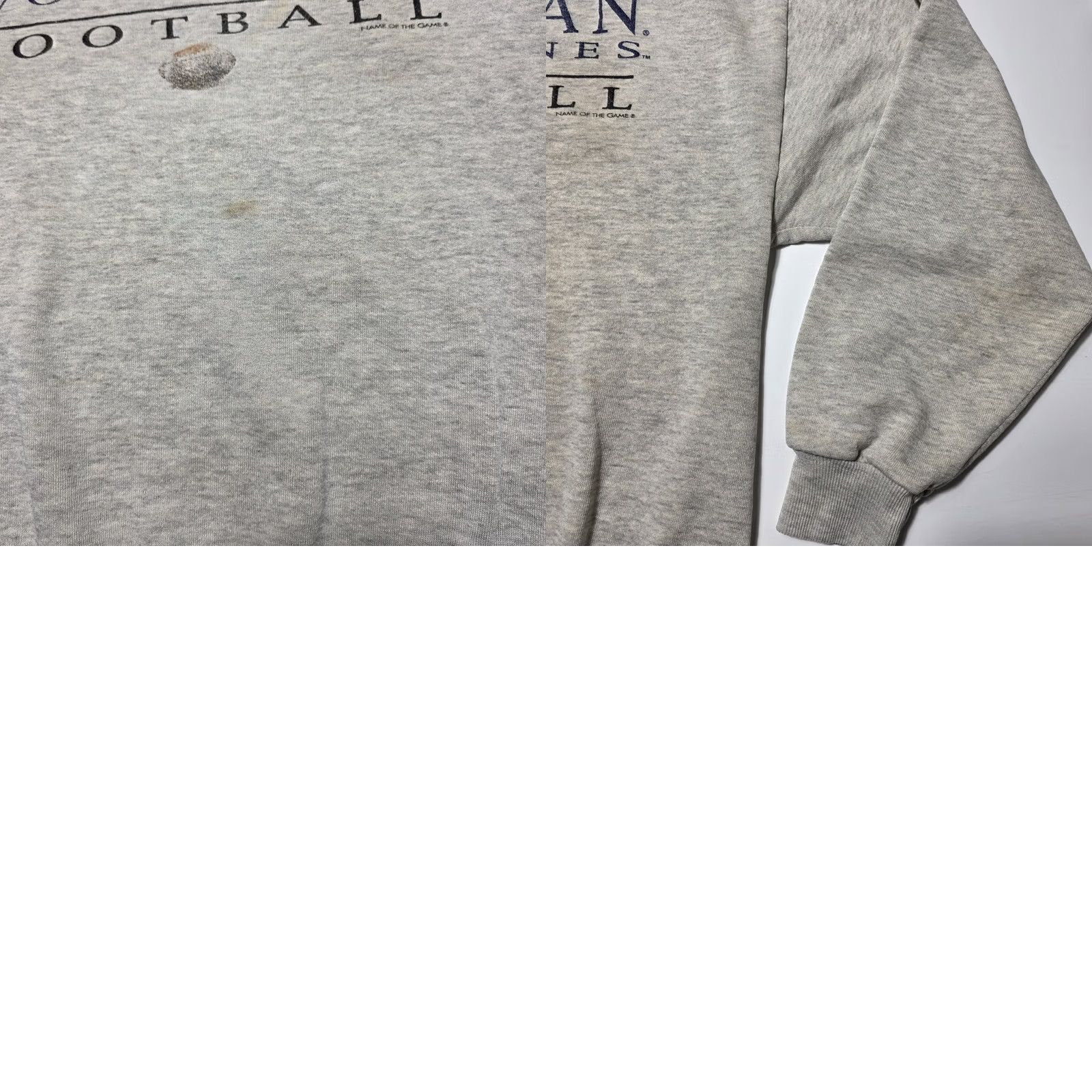 Jerzees VINTAGE Michigan Wolverines Sweatshirt Men’s Large NCAA Football Thrashed 90s Sweatshirt Size US L / EU 52-54 / 3 - 8 Thumbnail